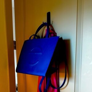 Telfar Shopping Tote - Crossbody w handles - Medium - Blue - PAINTERS TAPE